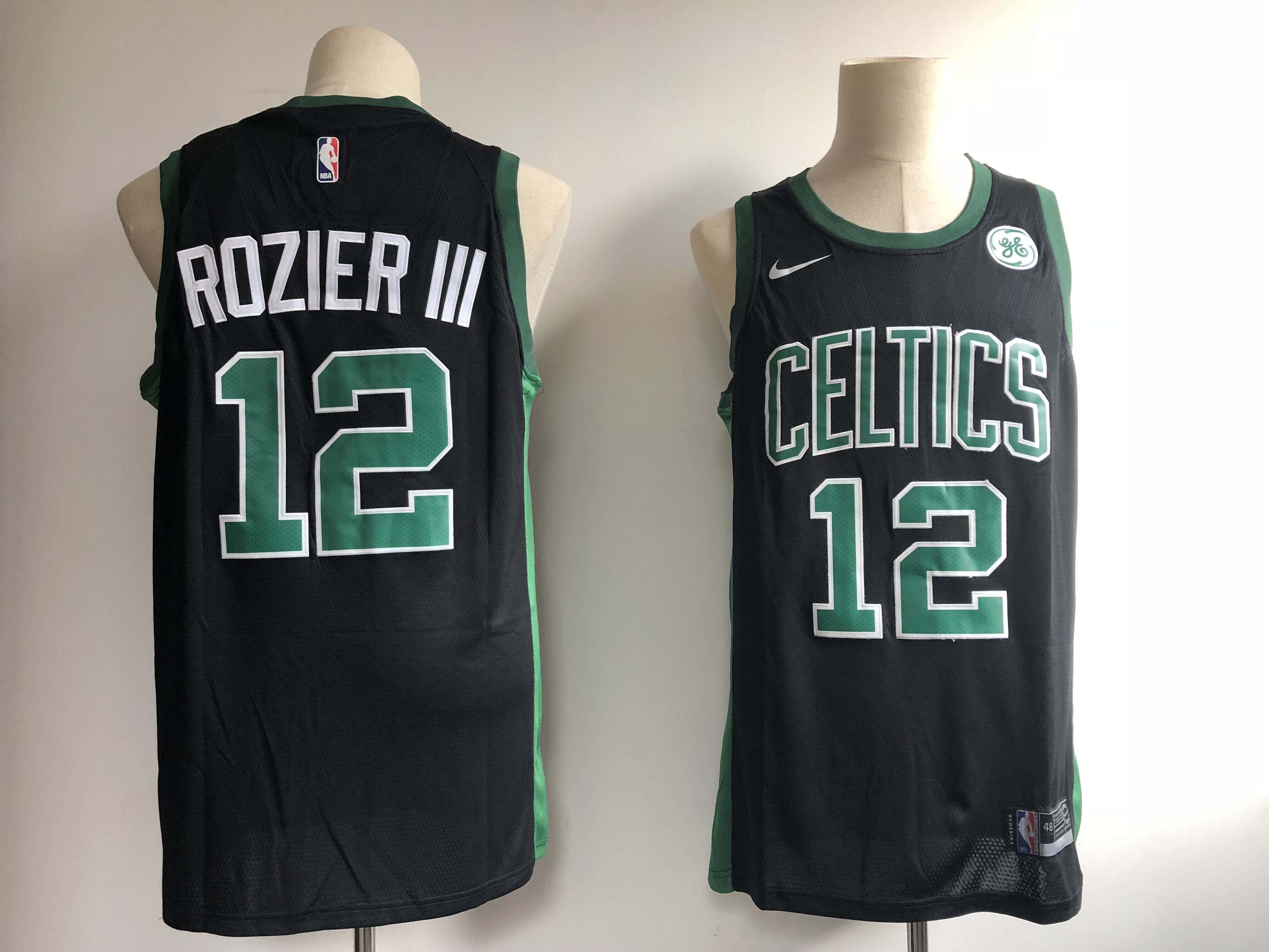 Men Boston Celtics 12 Rozieriii Black Game Nike NBA Jerseys